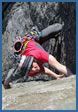 Glendalough rock climbing photograph - Sarcophagus, HVS 5a