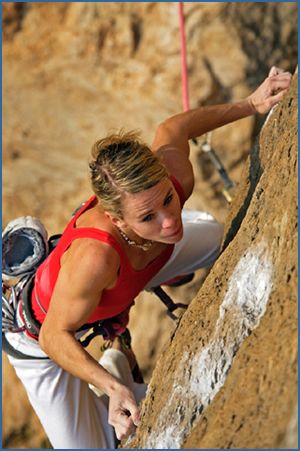 Maja Vidmar climbing Rupe Morbida, F8a, at Laghel crag, Arco
