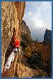 Arco rock climbing photograph – Zacha, F7c
