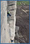 Rock climbing and sport climbing at Bismantova