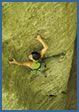 Berdorf rock climbing photograph – Drole d’Endroit pour une Rencontre, F6a+