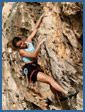Malta rock climbing photograph – Circus Oz, E4 6a, Continuation Wall