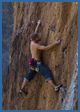 Mexican rock climbing photograph - Chocolate 2 (5.12b), Ahuacatitlan crag