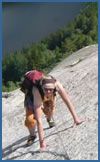 Rock climbing in Norway