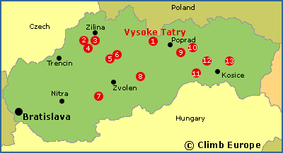 Slovakia-Rock-Climbing-Areas-Map