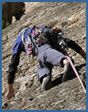 Els Ports rock climbing photograph – Sam Belluga, Pitch 1