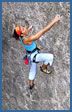 Camarasa rock climbing photograph - Dancing Trip (F6b)