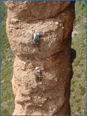 Some climbers on the classic Cima del Puro
