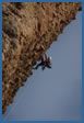 Riglos rock climbing photograph – Fiesta de los biceps, F6c+ top pitch