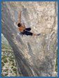 Rodellar rock climbing photograph – El Delfin F7c+