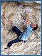 Rodellar rock climbing photograph – Géminis F8b+
