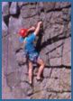 Pembroke rock climbing photograph – Blue Sky, VS 4b