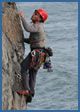 Pembroke rock climbing photograph – Cool for Cats, E1 5b