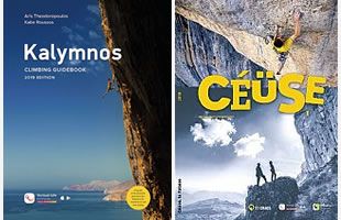 Rock climbing, sport climbing and bouldering guidebooks