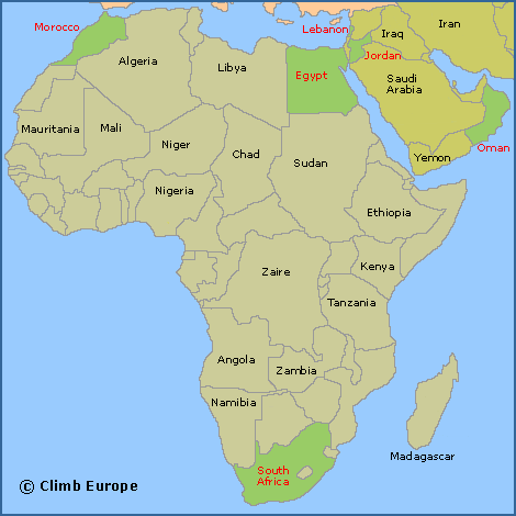 jordan africa map